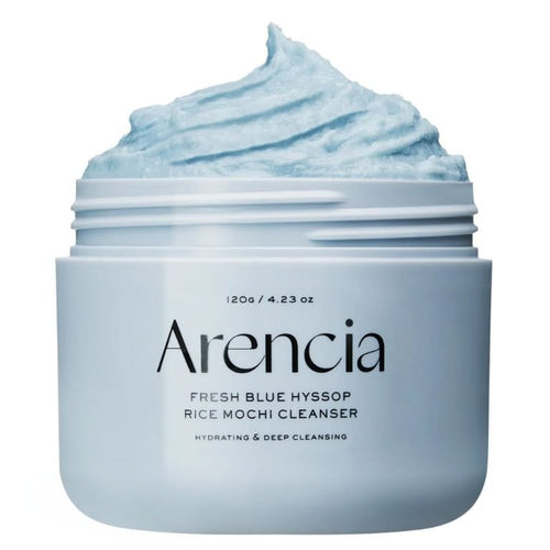 Arencia – Fresh Blue Hyssop Rice Mochi Cleanser, 120g - Love your skin