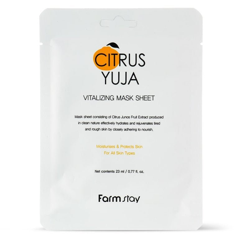 Farmstay – Citrus Yuja Vitalizing Mask, 23ml - Love your skin
