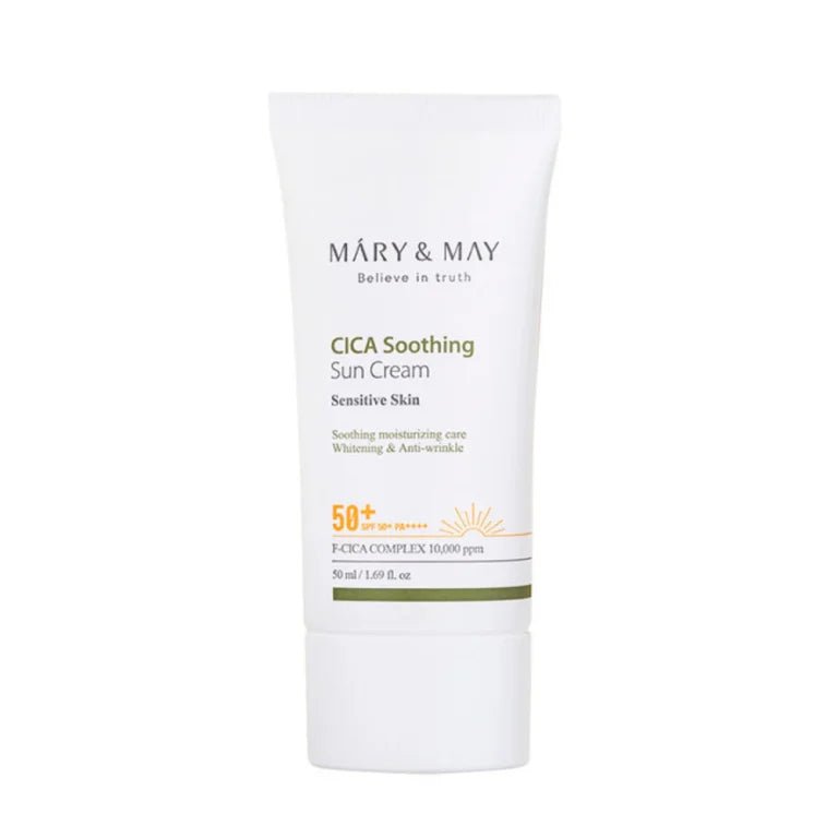 Mary & May – Cica Soothing Protection Cream SPF 50+, 50 ml - Love your skin
