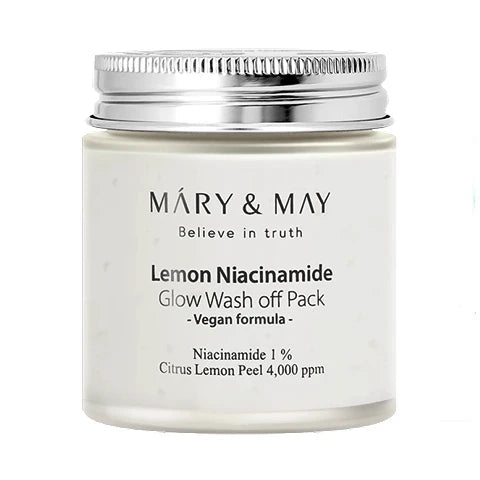 Mary & May – Lemon Niacinamide Glow Wash Off Pack, 125g - Love your skin