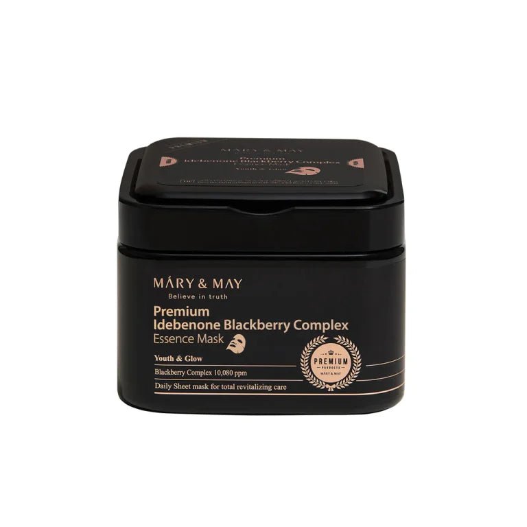 Mary & May – Premium Idebenone Blackberry Complex Essence Mask, 20EA/250g - Love your skin