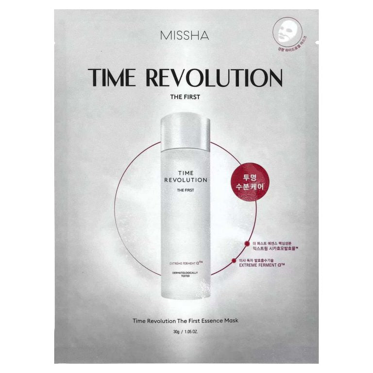 Missha – Time Revolution the First Essence Beauty Mask, 1 Sheet, 30g - Love your skin