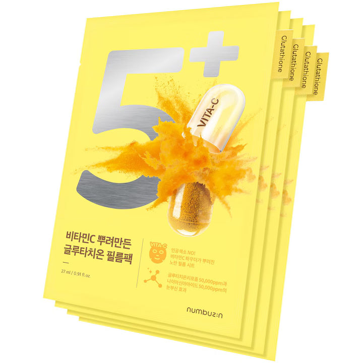 Numbuzin – No.5 Vitamin Spotlight Sheet Mask 27ml